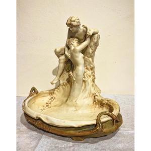 The Lovers - Art Nouveau Royal Dux Vide Poches 