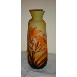Lys - Vase Galle Art Nouveau