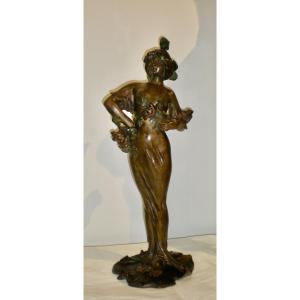 Flora- Sculpture Art nouveau Lucien Alliot