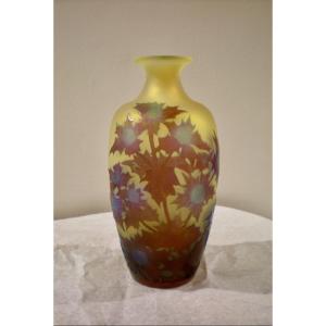 Thistle  - Gallé Art Nouveau Vase
