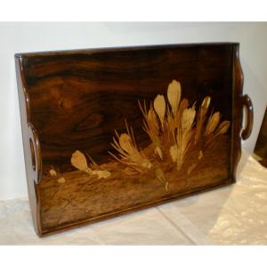Crocus - Art Nouveau Gallé Tray