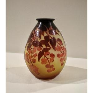 Alchechengi - Gallé Art Nouveau Vase