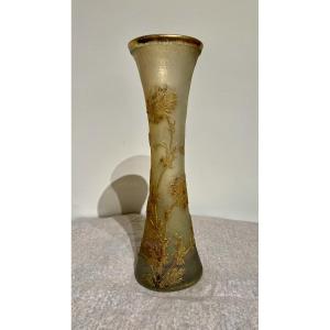 Marguerites - Vase art nouveau Daum Nancy