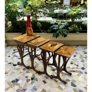 Art Nouveau  Gallé Nesting Tables