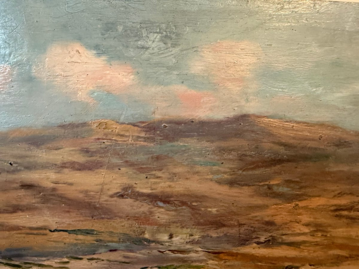 The Mount Of Olives (1904), Orientalism, Oil On Panel Signed By Louis Gustave Cambier -photo-5