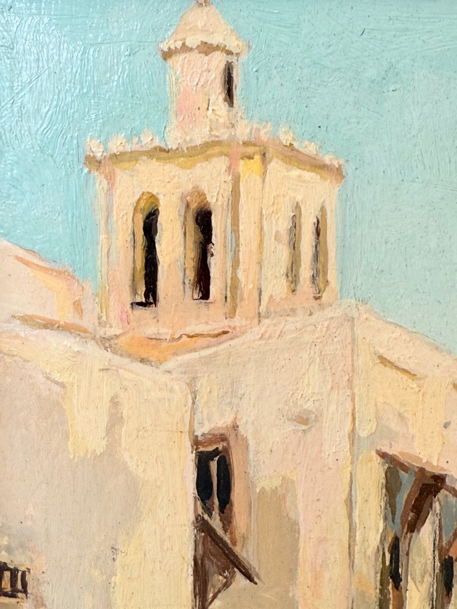 Tunis (ca 1923) - Oil On Panel Signed Isidore Van Mens (1890-1985) - Orientalism - Tunisia-photo-3