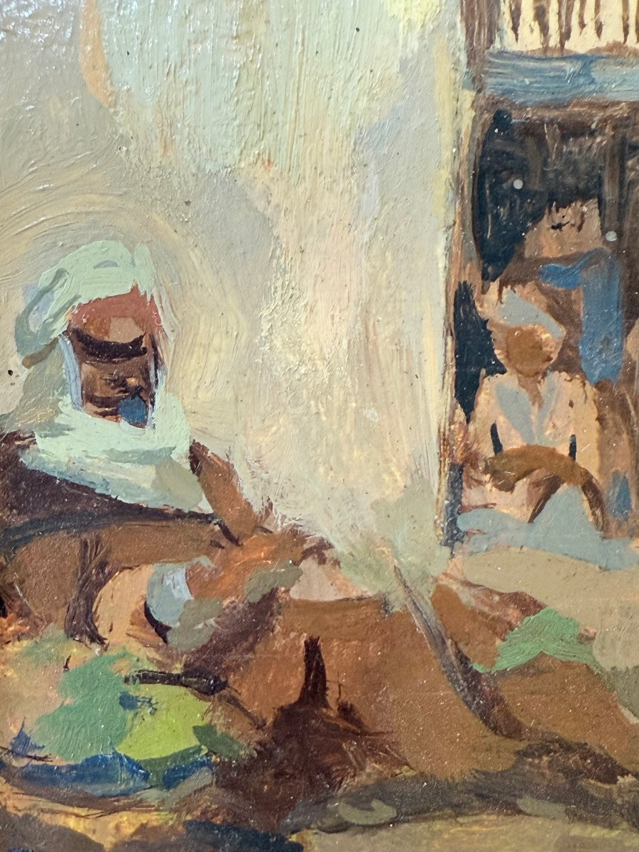Tunis (ca 1923) - Oil On Panel Signed Isidore Van Mens (1890-1985) - Orientalism - Tunisia-photo-4
