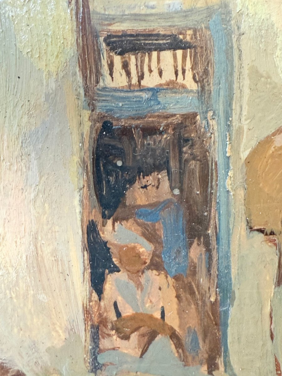 Tunis (ca 1923) - Oil On Panel Signed Isidore Van Mens (1890-1985) - Orientalism - Tunisia-photo-5