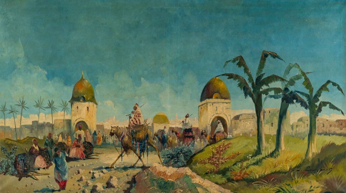 Orientalist Paintings Early 20th Century-photo-2