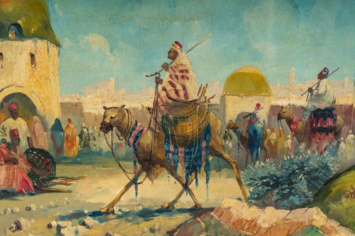 Orientalist Paintings Early 20th Century-photo-3