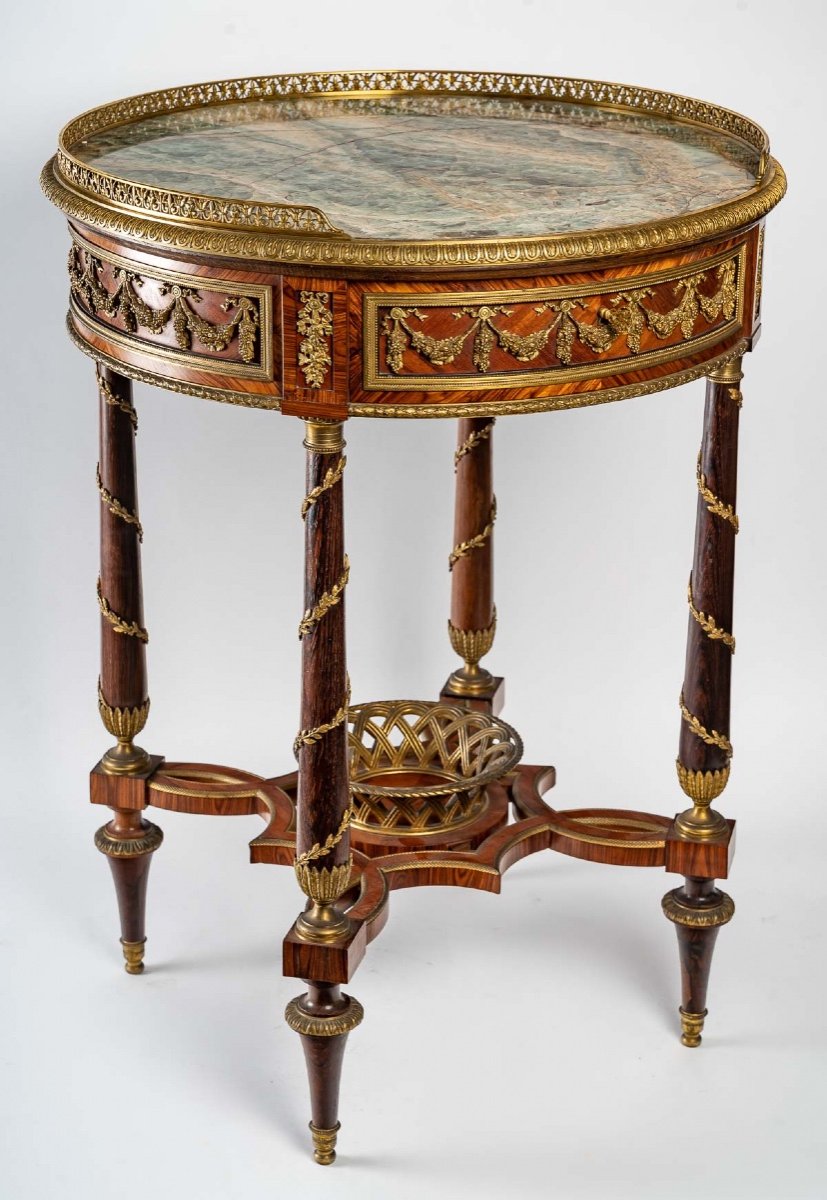 Pedestal Table Attributed To Weisweiler Early XIXth Century-photo-6