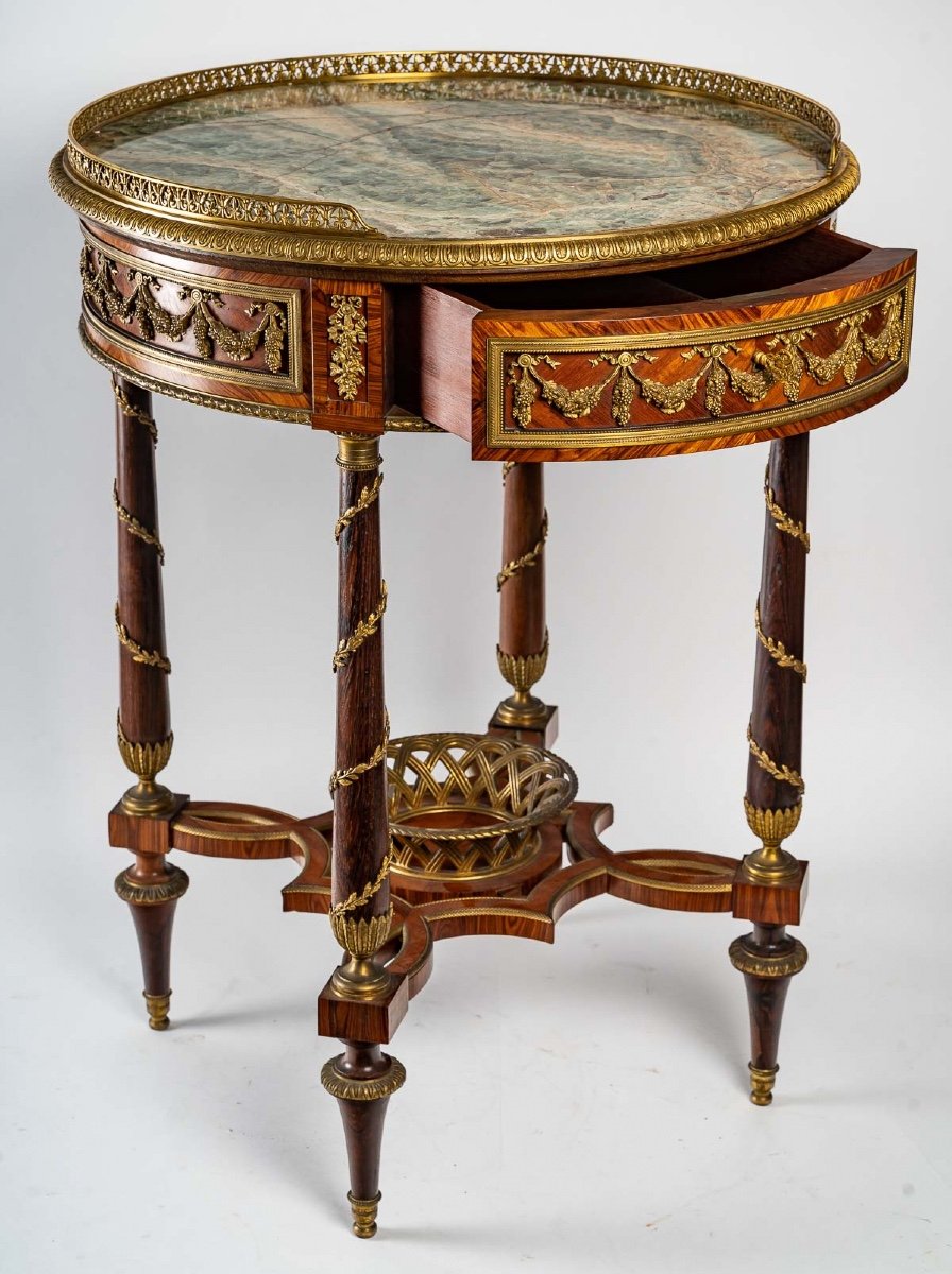 Pedestal Table Attributed To Weisweiler Early XIXth Century-photo-7