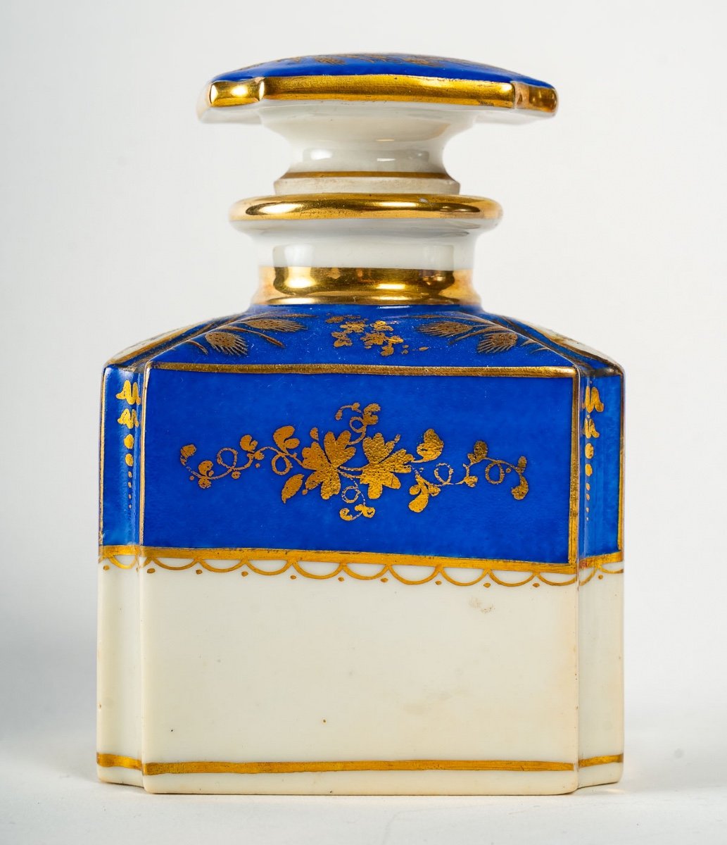 Coffret De Flacons De Parfums En ébène Et Marqueterie Boulle -photo-5