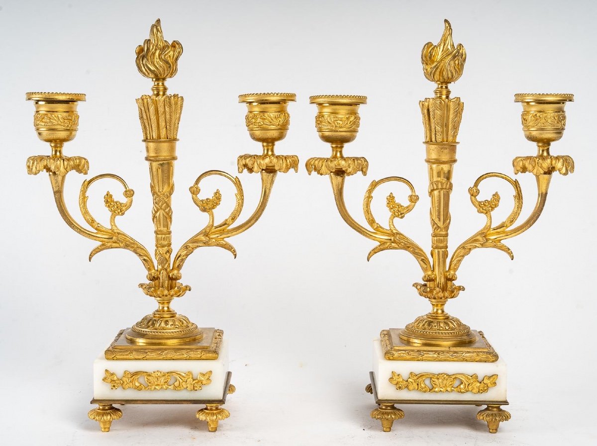 Une Garniture De Cheminée Fin XIXème Siècle -photo-8