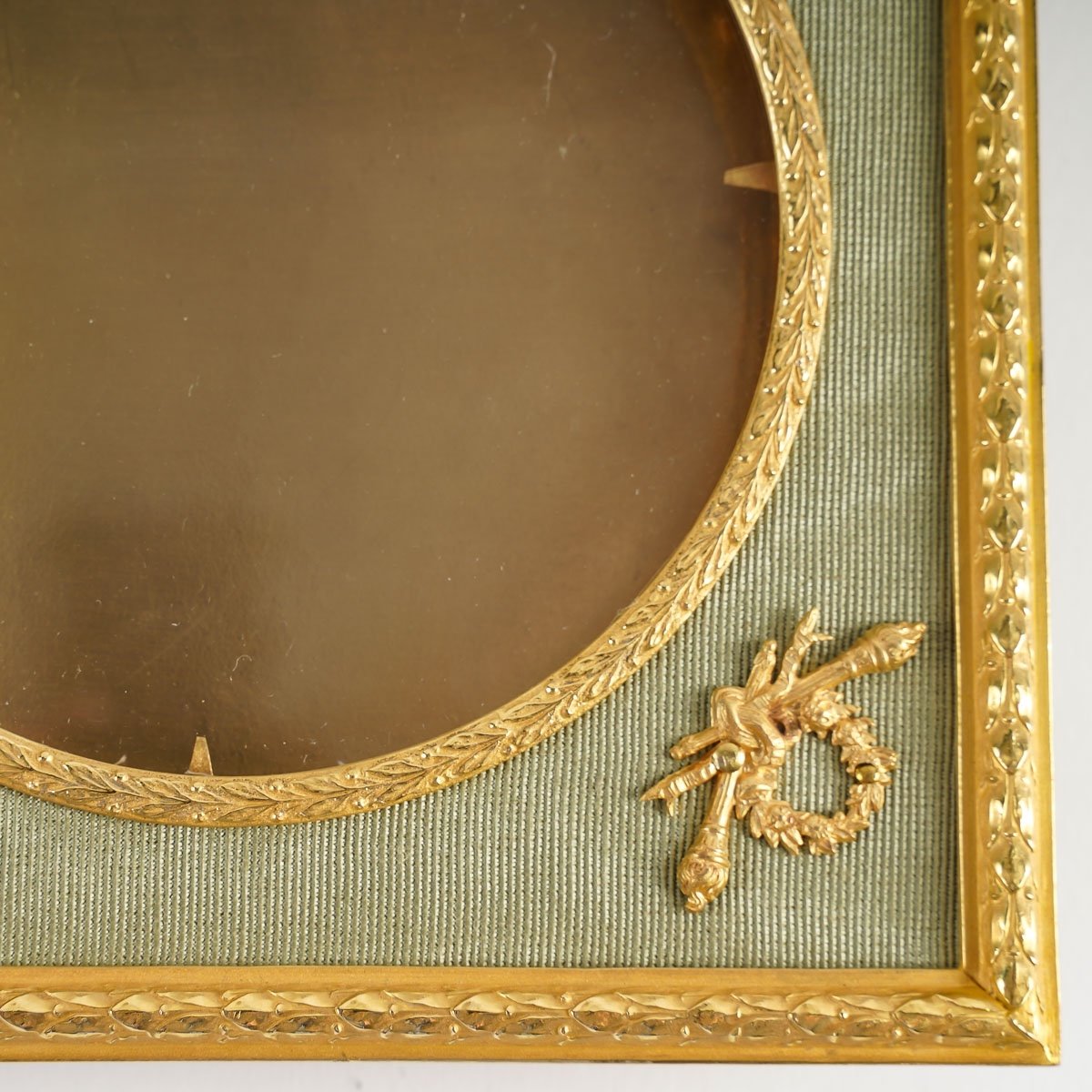 Double Photo Frame In Gilt Bronze Late Nineteenth Century-photo-3