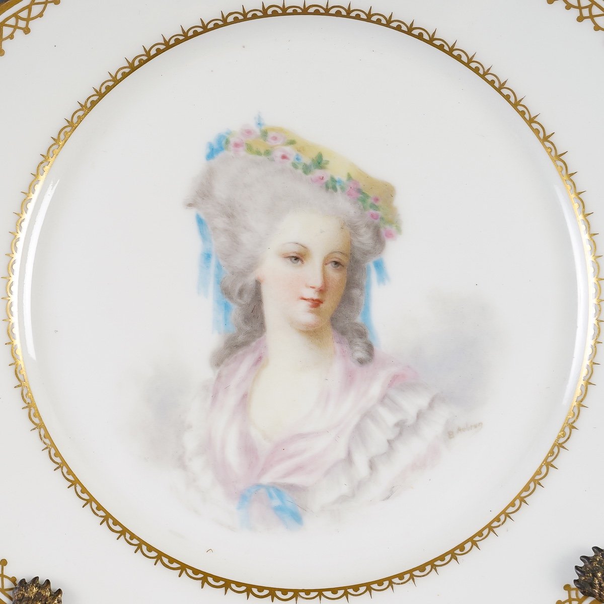 Series Of Limoges Plates Portraits Of Kings And Queens Late Nineteenth Century-photo-6