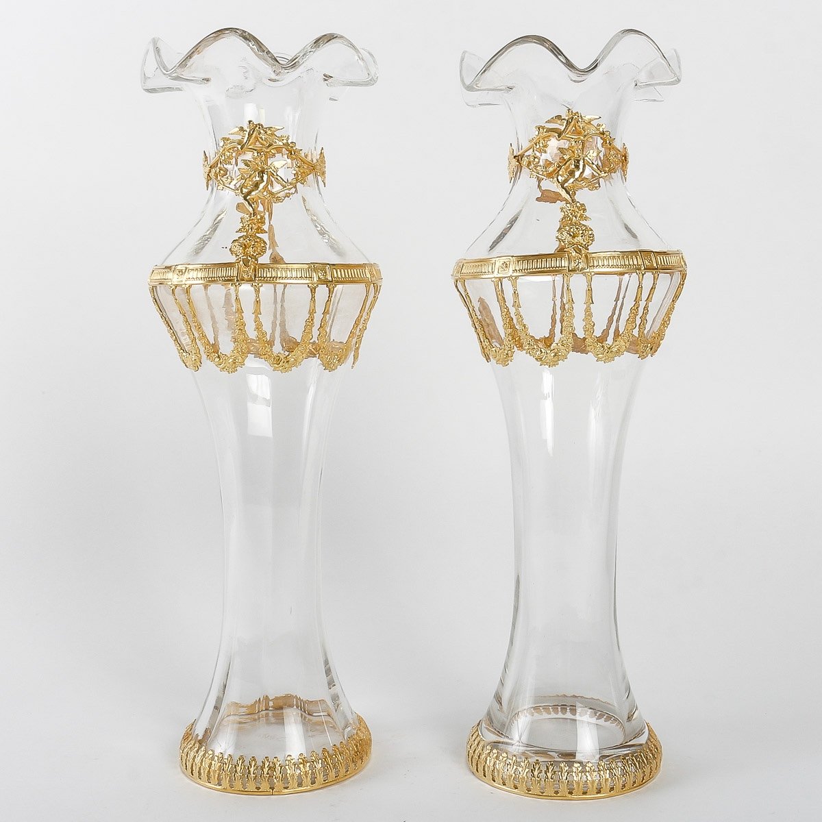 Paire De Vases En Sèvres Fin XIXème Siècle -photo-2