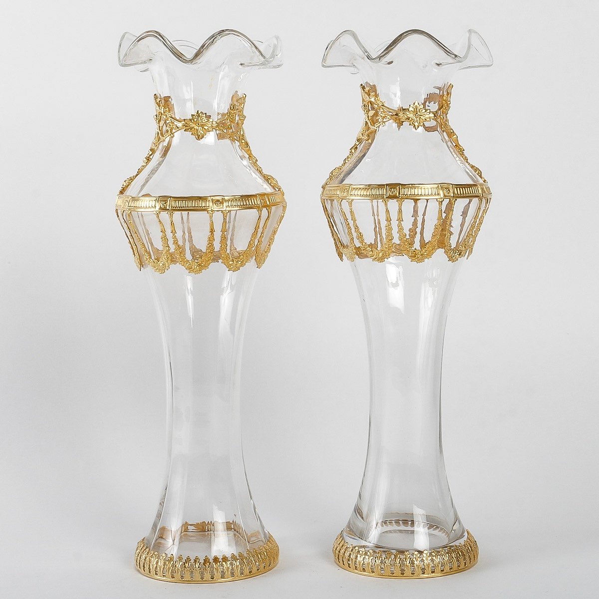 Paire De Vases En Sèvres Fin XIXème Siècle -photo-2