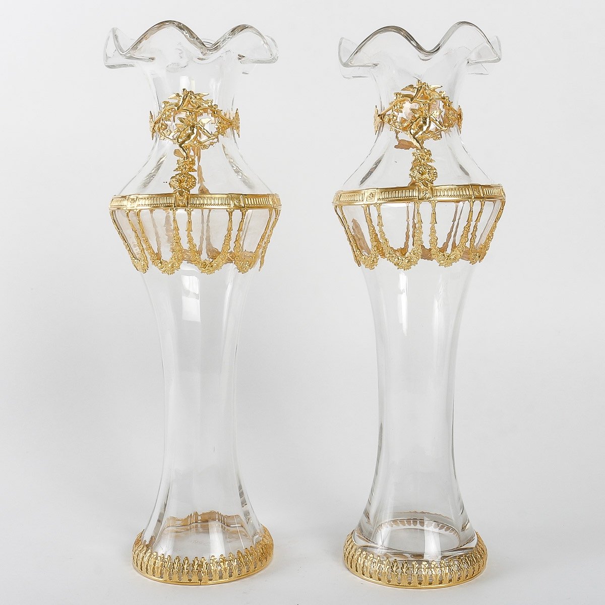 Set In Crystal And Gilt Bronze Late Nineteenth Century-photo-2