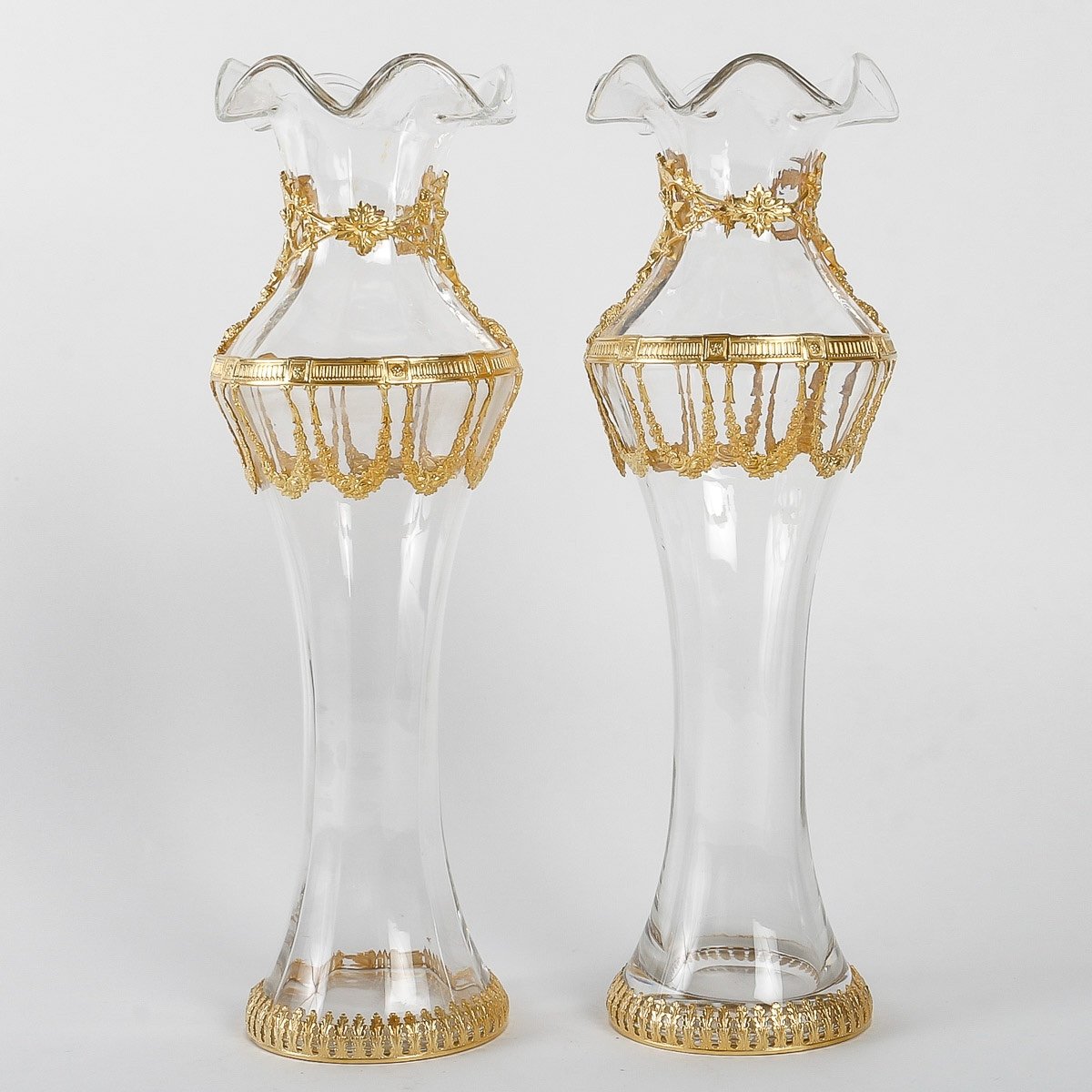 Set In Crystal And Gilt Bronze Late Nineteenth Century-photo-3