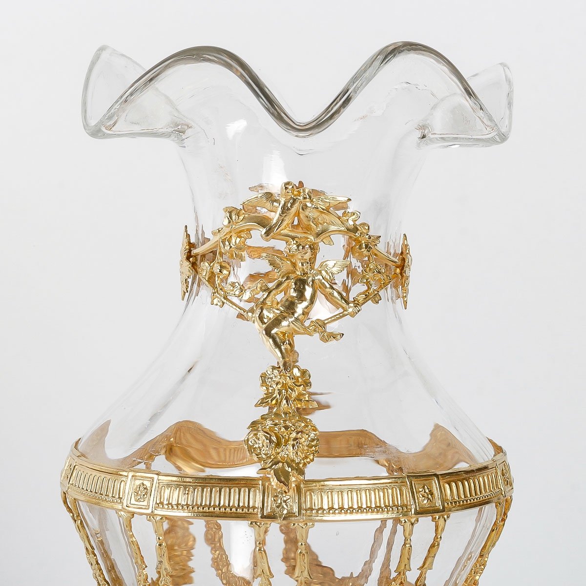 Set In Crystal And Gilt Bronze Late Nineteenth Century-photo-4