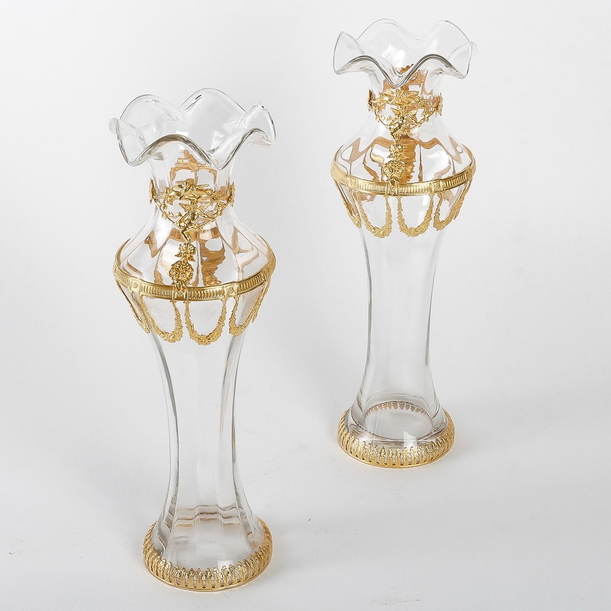 Set In Crystal And Gilt Bronze Late Nineteenth Century-photo-5
