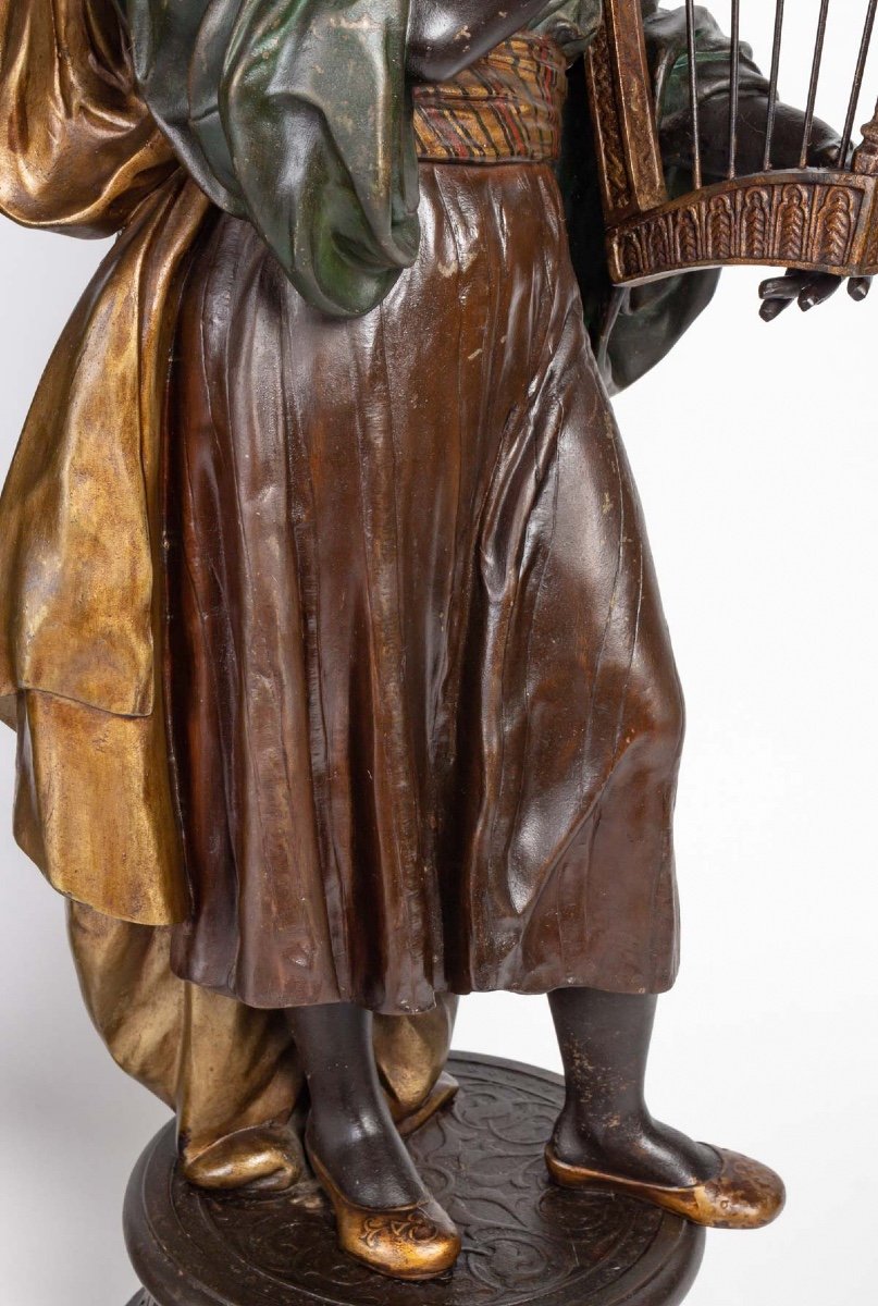 Paire De Sculptures Orientalistes Fin XIXème Siècle -photo-6