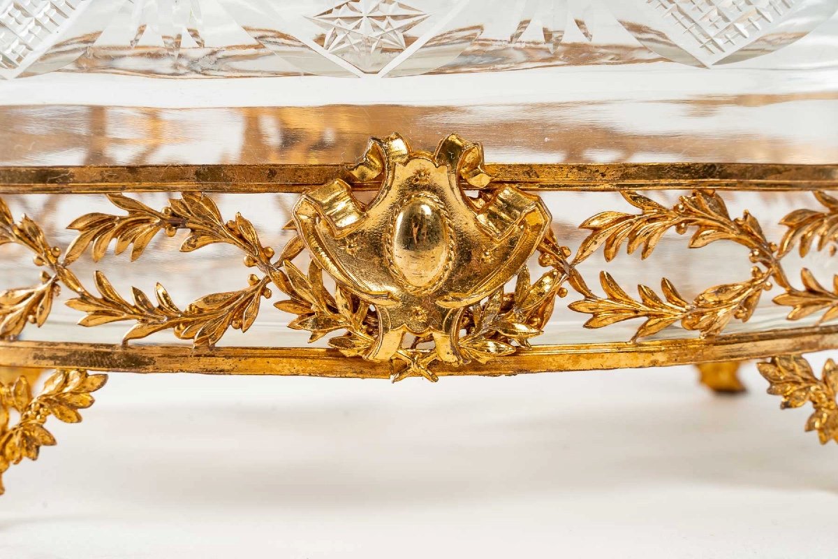 Small Planter In Crystal And Gilt Bronze Late Nineteenth Century-photo-4