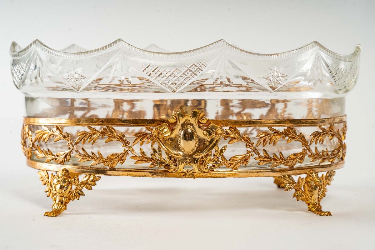 Small Planter In Crystal And Gilt Bronze Late Nineteenth Century-photo-6