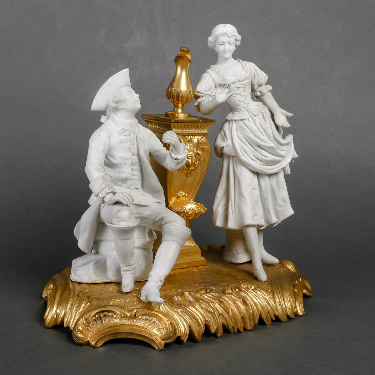 Groupe En Biscuit De Sèvres et bronze doré Circa 1880