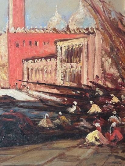 Venise huile sur panneau fin XIXÈME siècle -photo-1