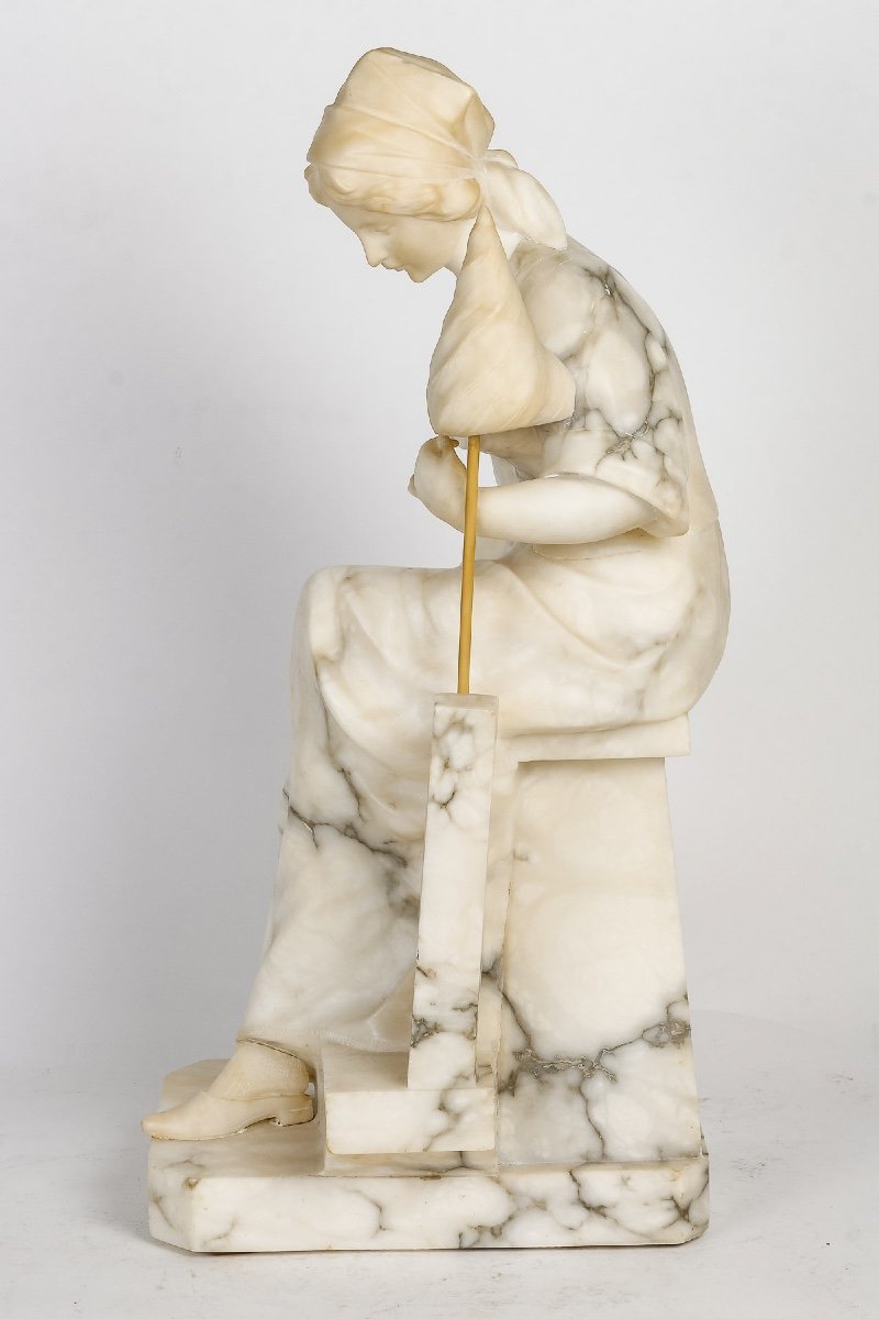 Marble Sculpture Signed Pugi-photo-6