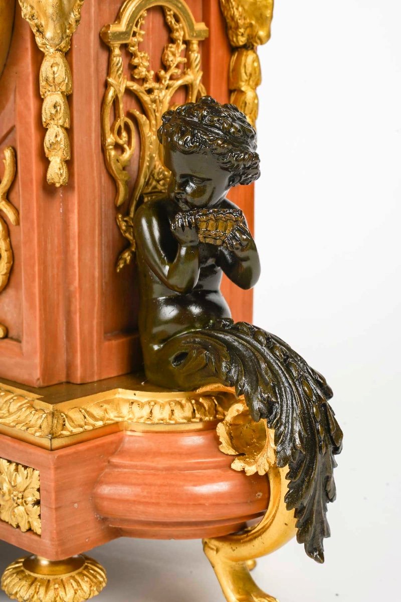 A Beautiful Louis XVI Style Clock Late 19th Century -photo-3