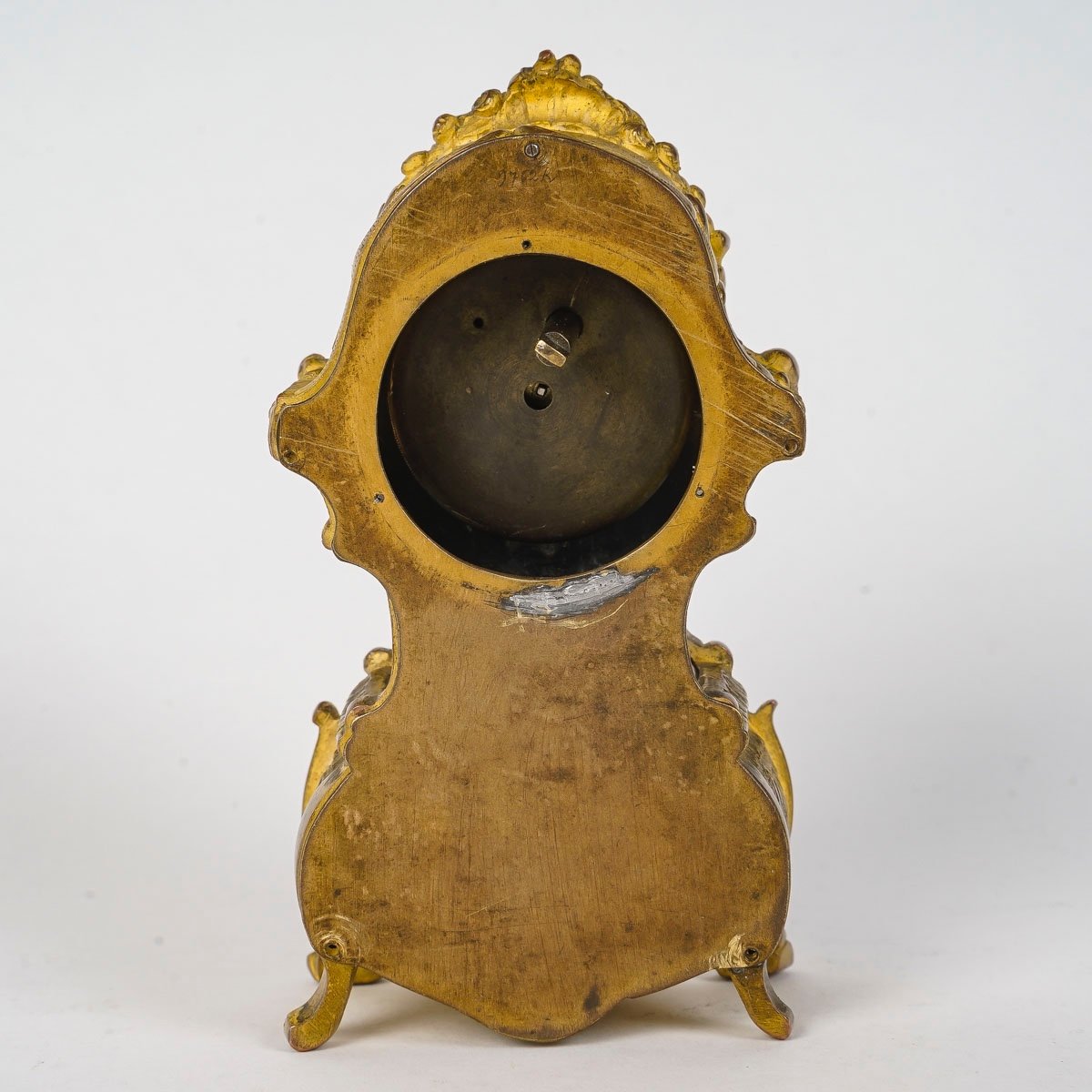 A Miniature Enamel Clock Late 19th Century -photo-2