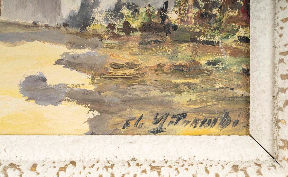Tableau Orientaliste Hst, Début XXème Siècle -photo-4
