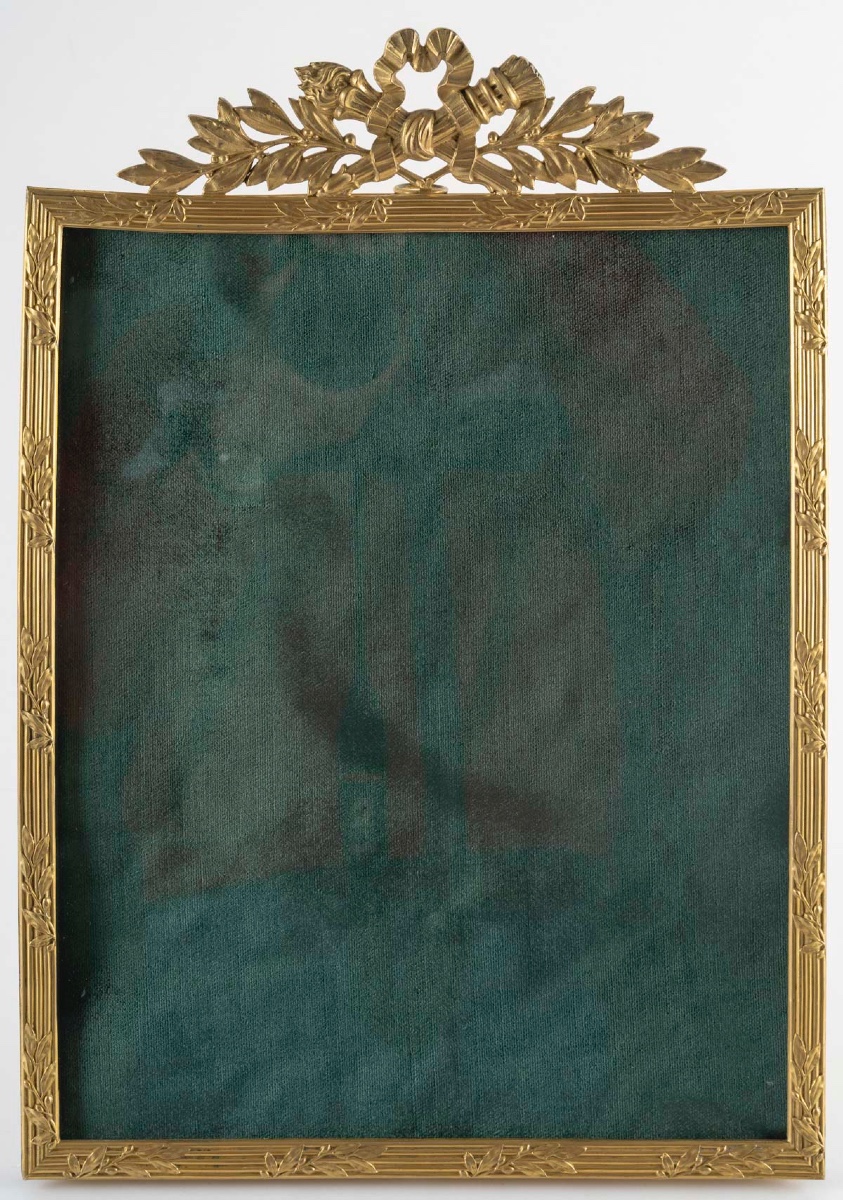 Un Cadre Photo En Bronze Doré, Fin XIXème Siècle 