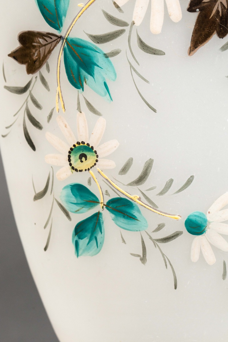 Une Paire De Vases En Opaline, début XXème Siècle -photo-5
