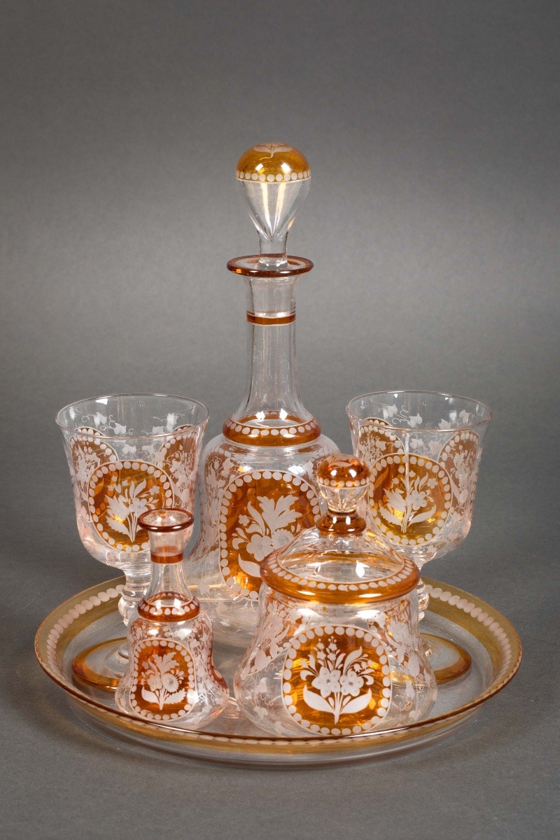 A Crystal Water Service, Late 19th Century 