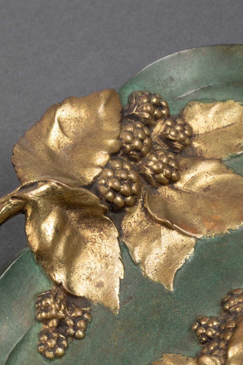 Un Vide Poche En Bronze De Style Art Nouveau, Début XXème Siècle -photo-3