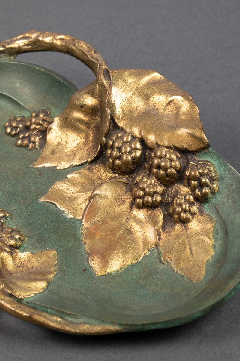 Un Vide Poche En Bronze De Style Art Nouveau, Début XXème Siècle -photo-1