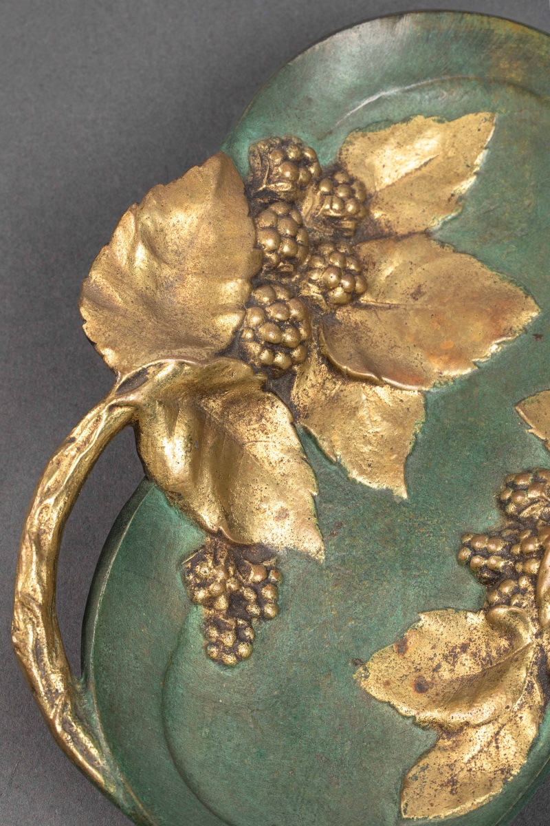 Un Vide Poche En Bronze De Style Art Nouveau, Début XXème Siècle -photo-3