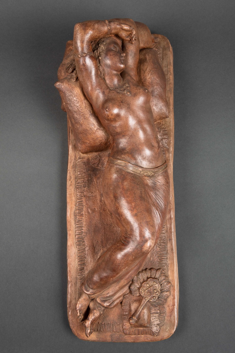 Une Sculpture Orientaliste En Terre Cuite,  Fin XIXème Siècle -photo-6