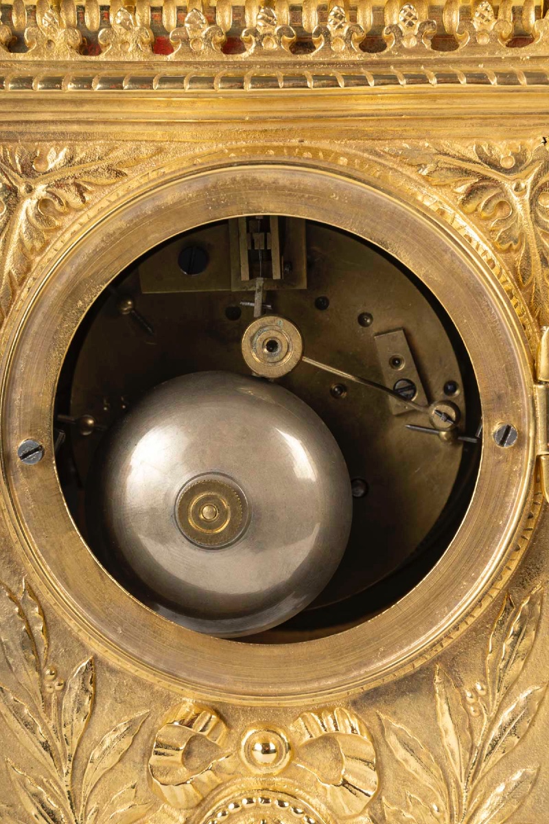 A Late 19th Century Gilt Bronze And Cloisonné Enamel Fireplace Surround-photo-8
