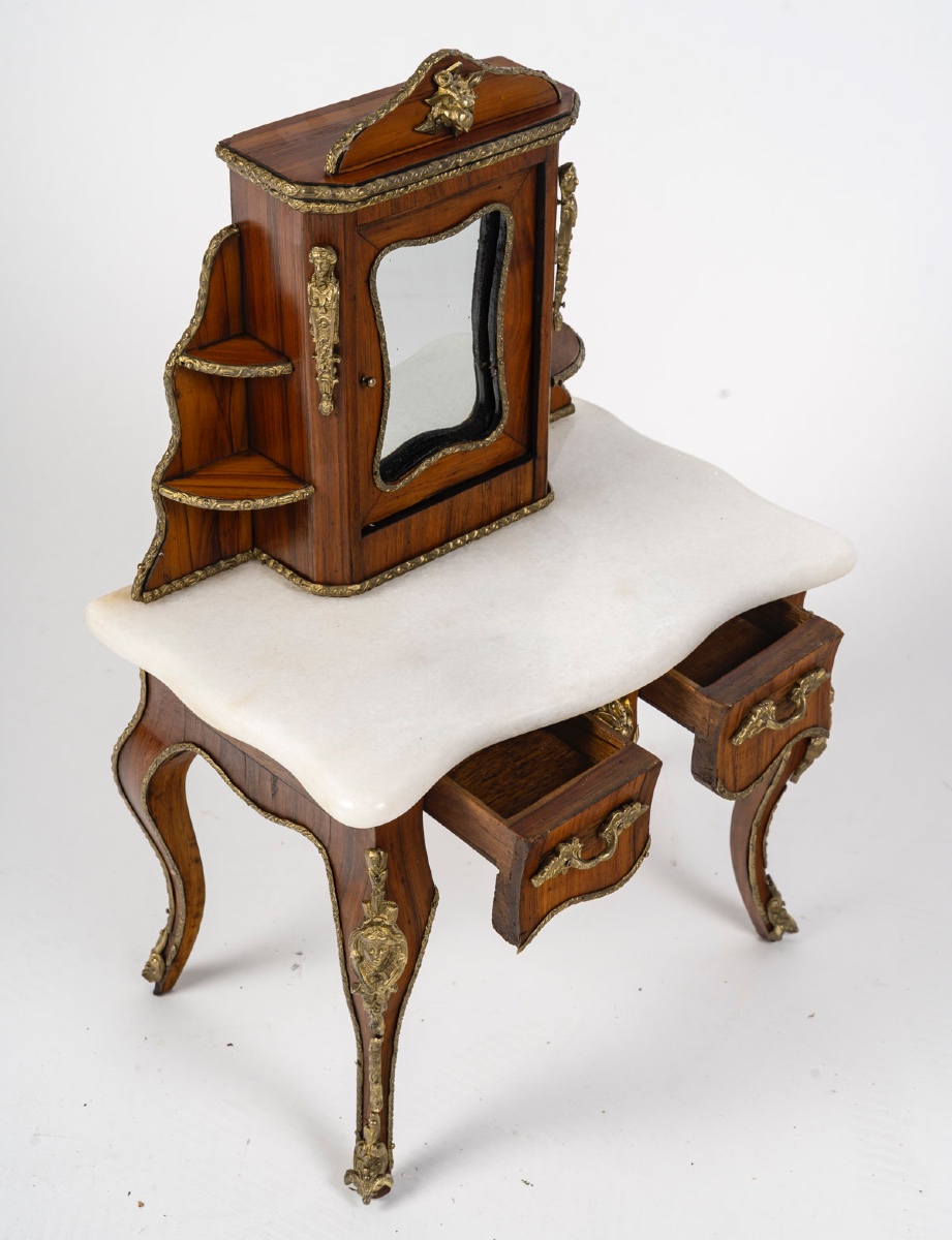 Miniature de secrétaire, fin XIXème siècle -photo-1