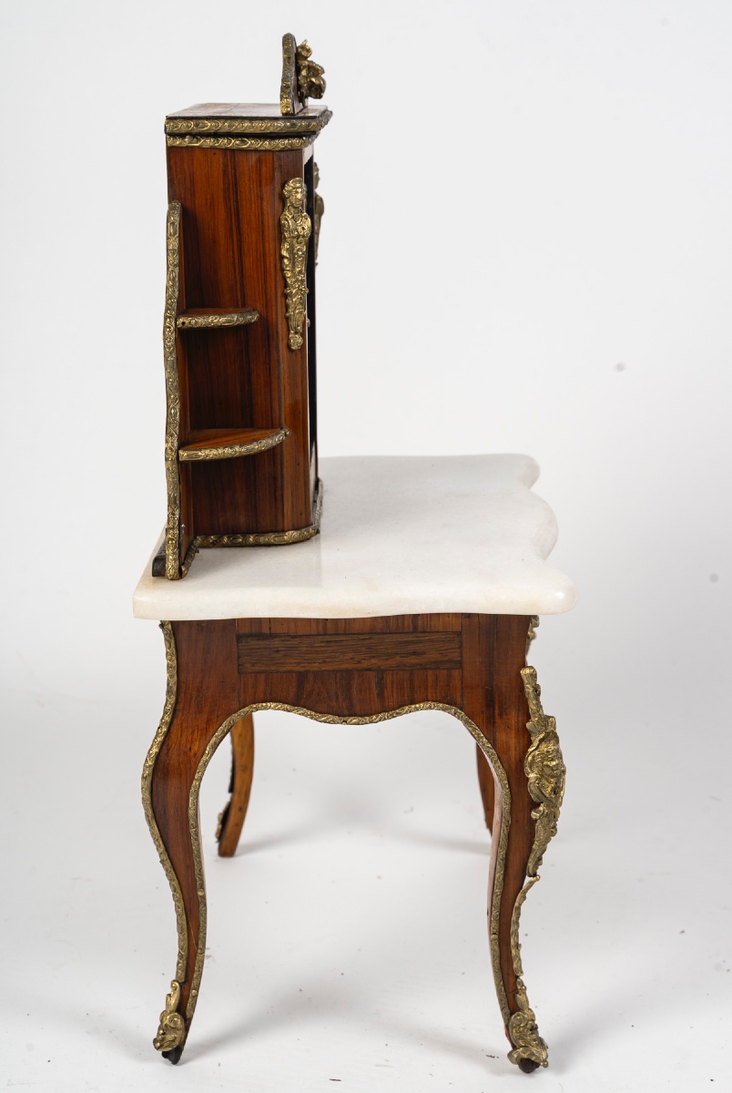 Miniature de secrétaire, fin XIXème siècle -photo-2