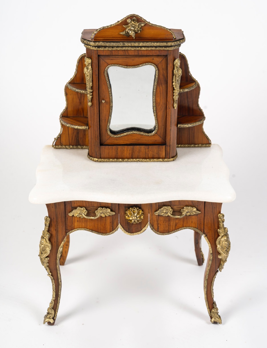 Miniature de secrétaire, fin XIXème siècle 