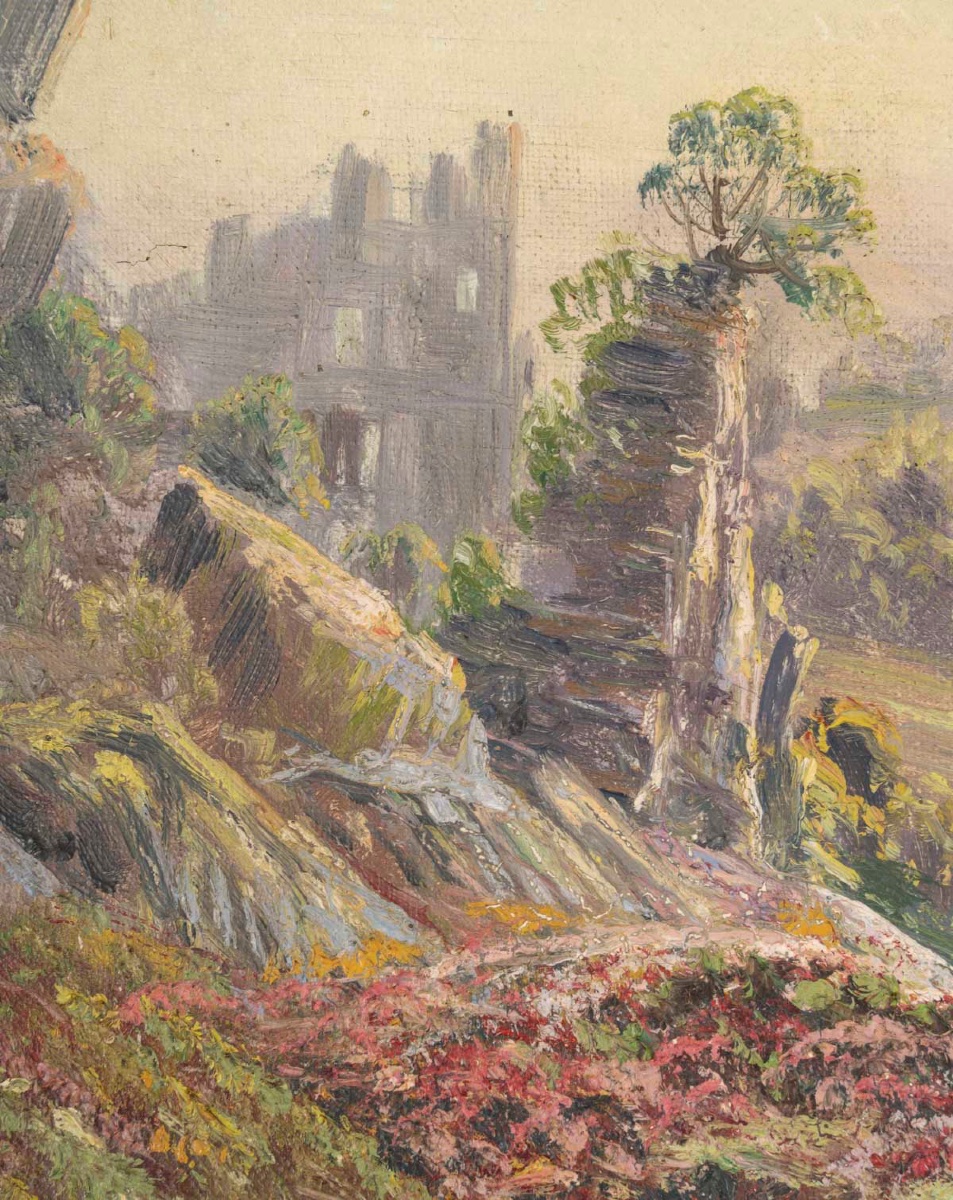 Tableau Payasage Gaston Englade, fin XIXème siècle -photo-3