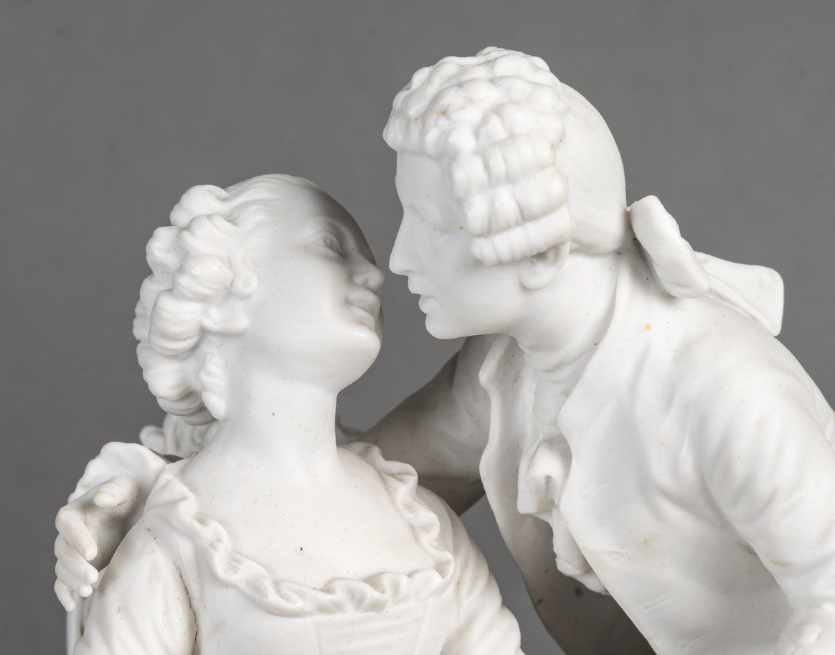 Une sculpture romantique en biscuit, fin XIXè siècle -photo-8