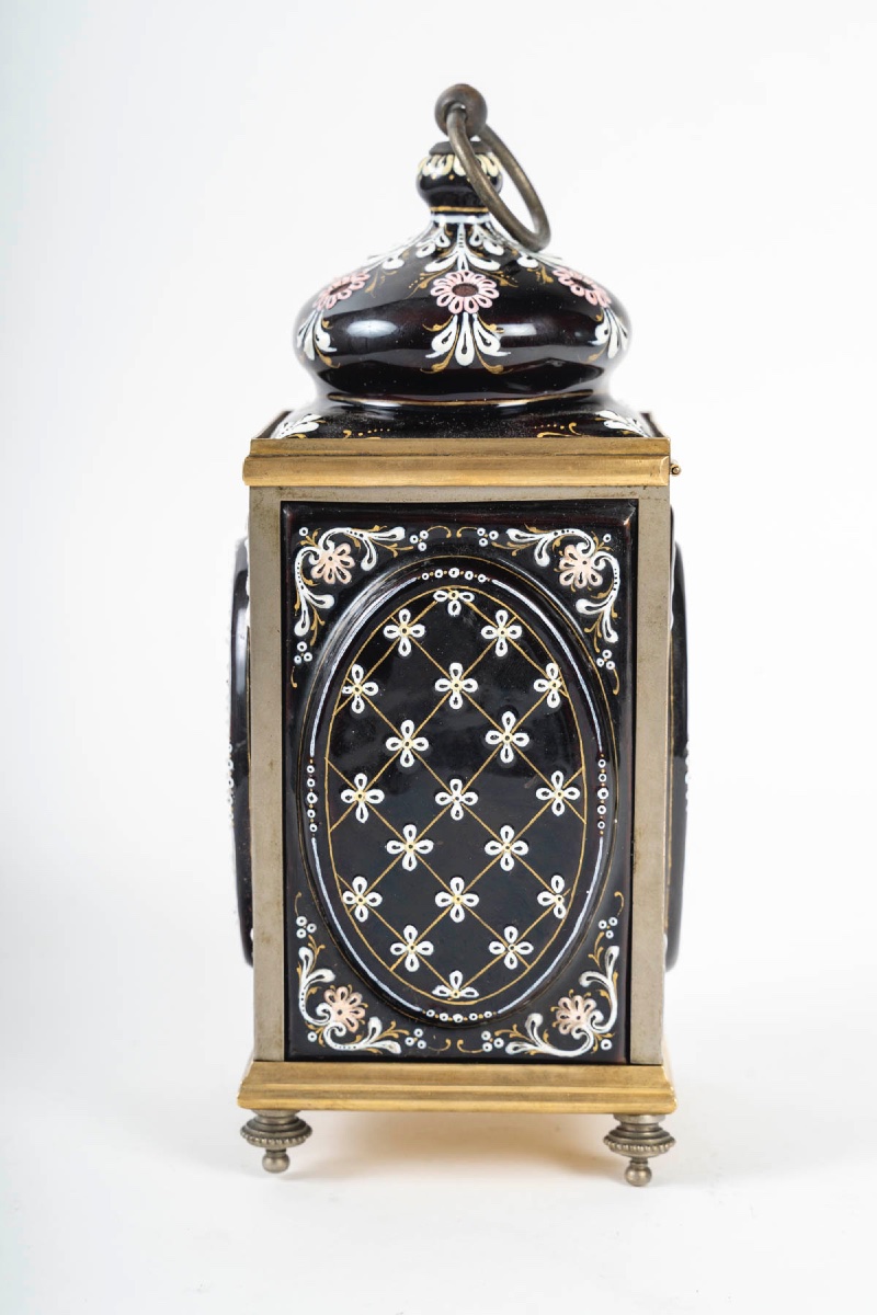 Un coffré à bijoux en émail et bronze doré, fin XIXème siècle -photo-3