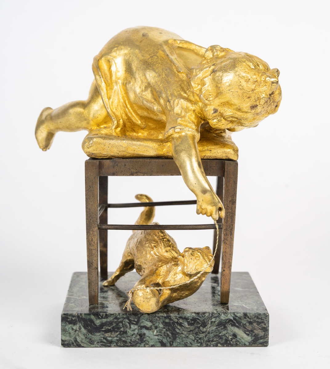 Une sculpture en  bronze doré, LOUIS OURY-photo-2